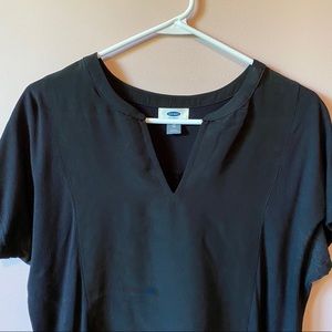 Two Tone Split Neck Tee